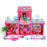 barbie doll house 136pc