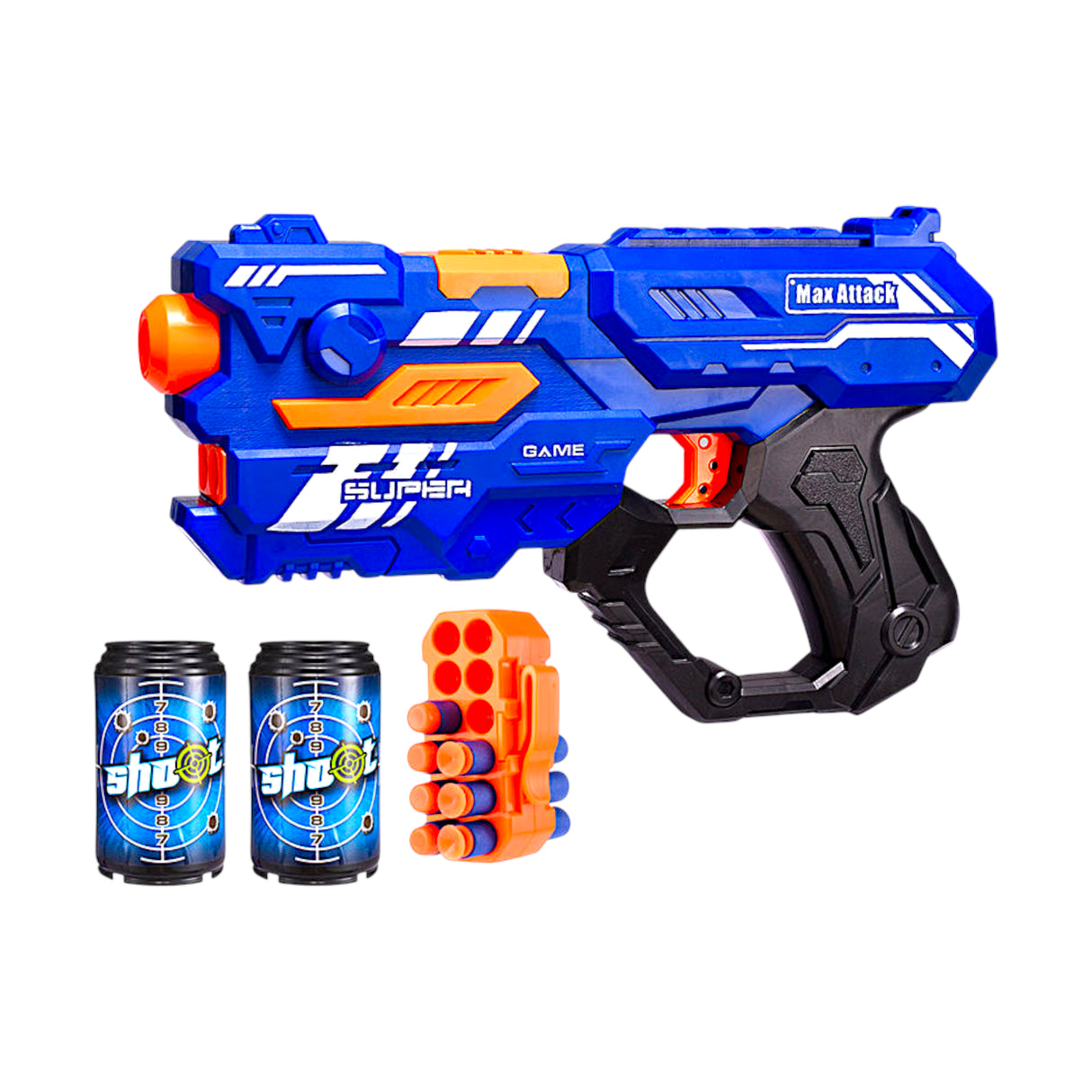 shoot gun with 14 soft bullets & target cans china