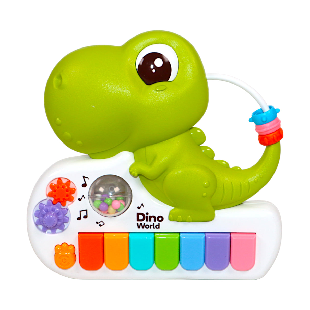 musical piano dinosaur with 7 key & lights colorful 18x4x17.5cm china