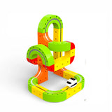 magnetic colorful train track set chargeable 67pc china