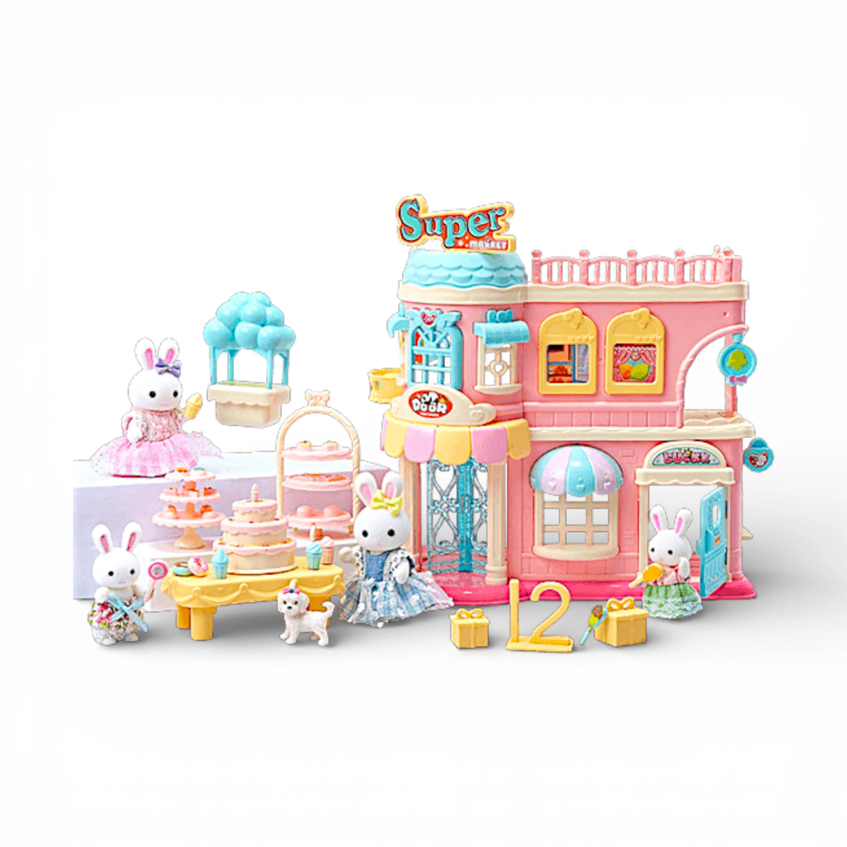 dreamy super market with cake shop rabbit china