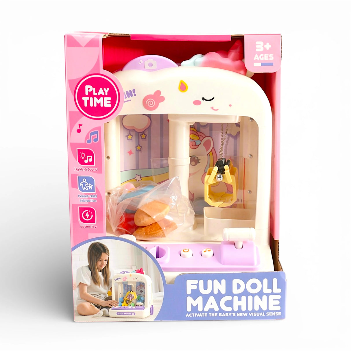 musical fun claw machine game with lights china