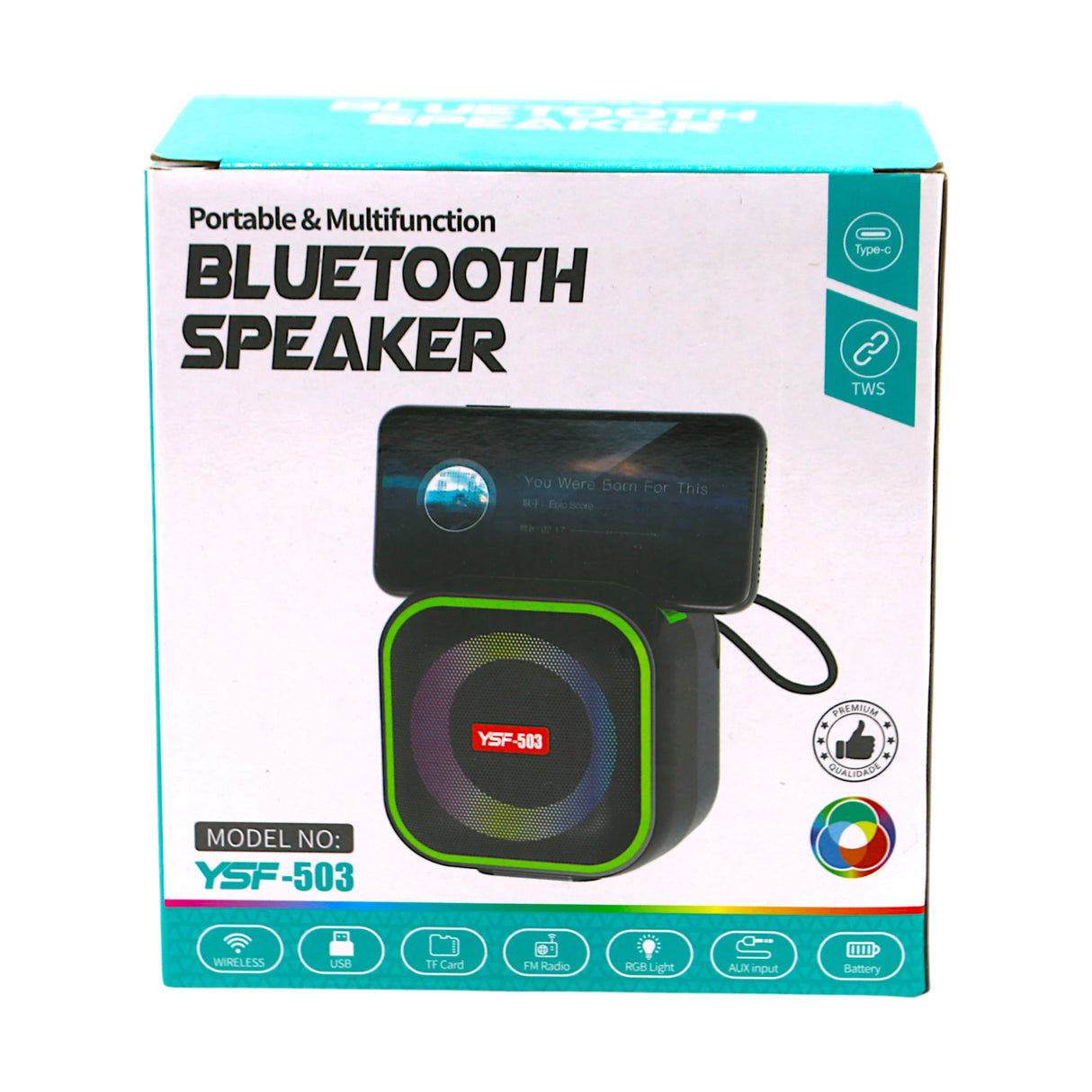 wireless speaker with led lights & usb china