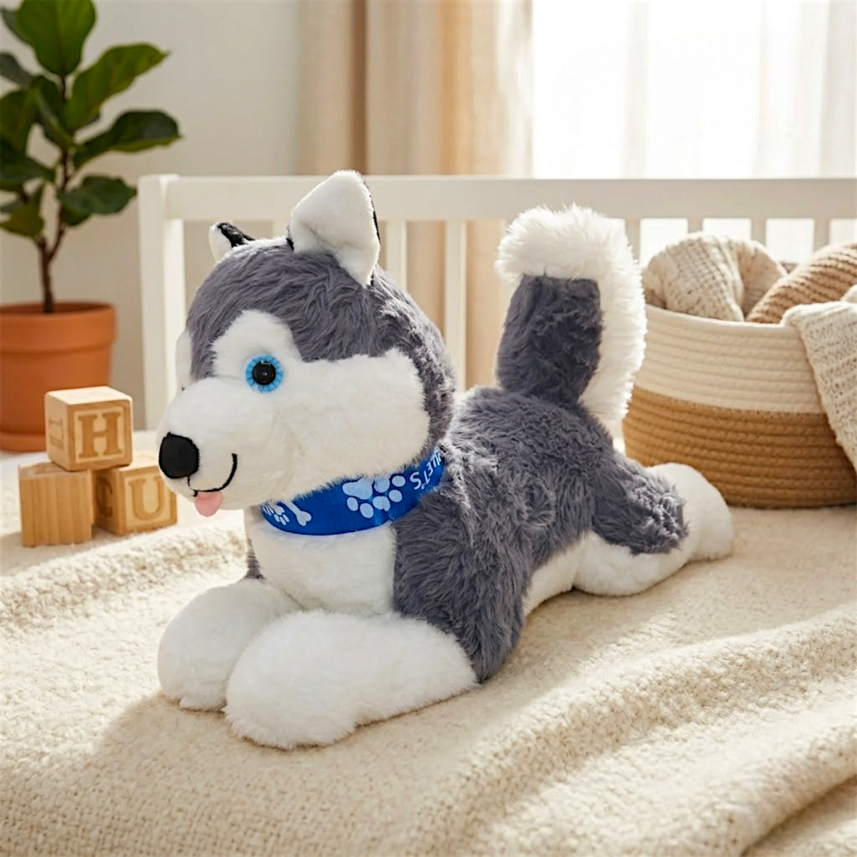 stuff dog husky 50cm