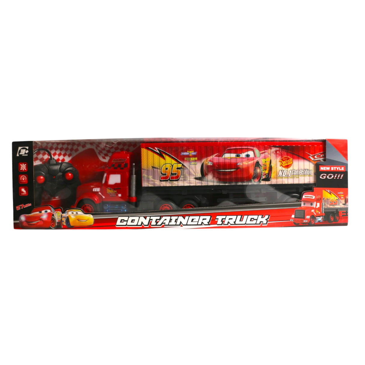 remote control mcqueen truck chargeable with lights