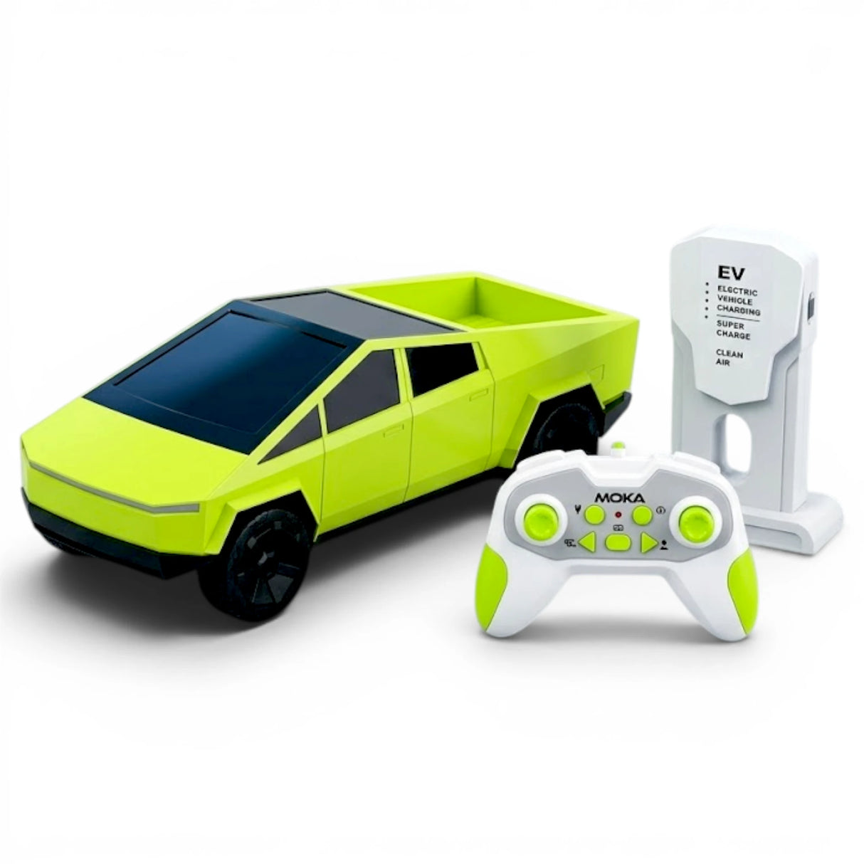 remote control tesla truck chargeable 1:16 with lights , ev station & usb china