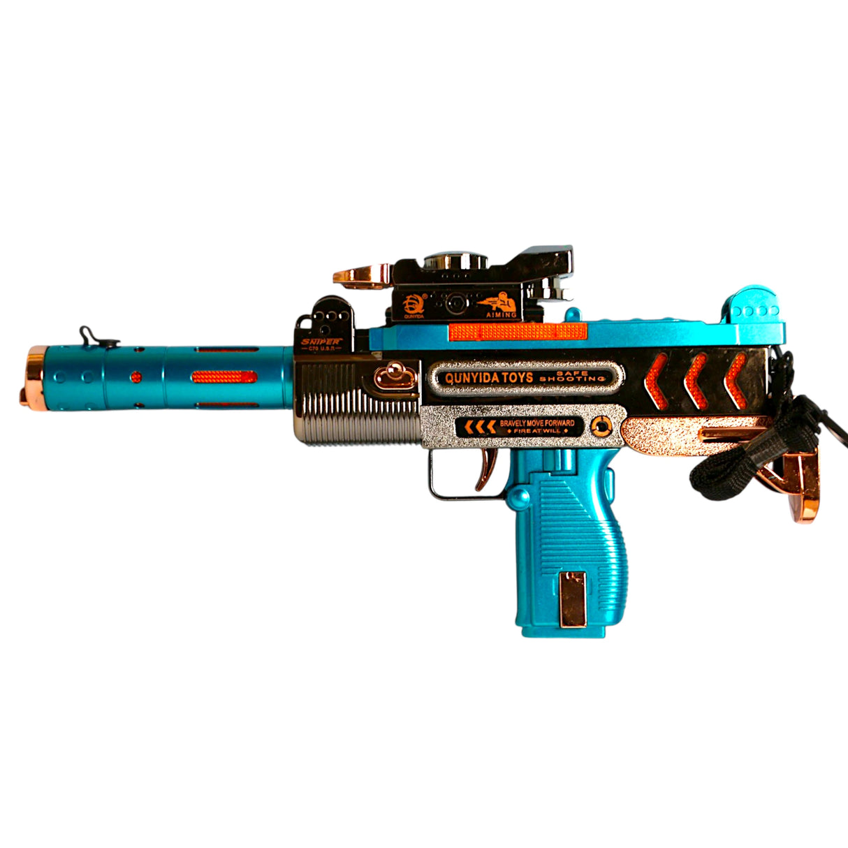 musical gun 13" with lights & smoke china