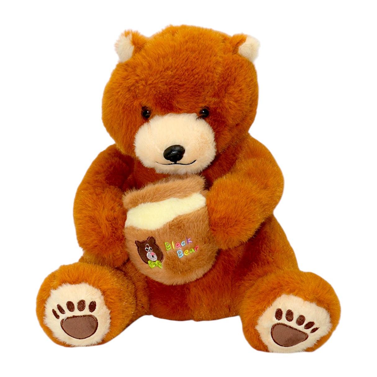 stuff bear with honey & footprint