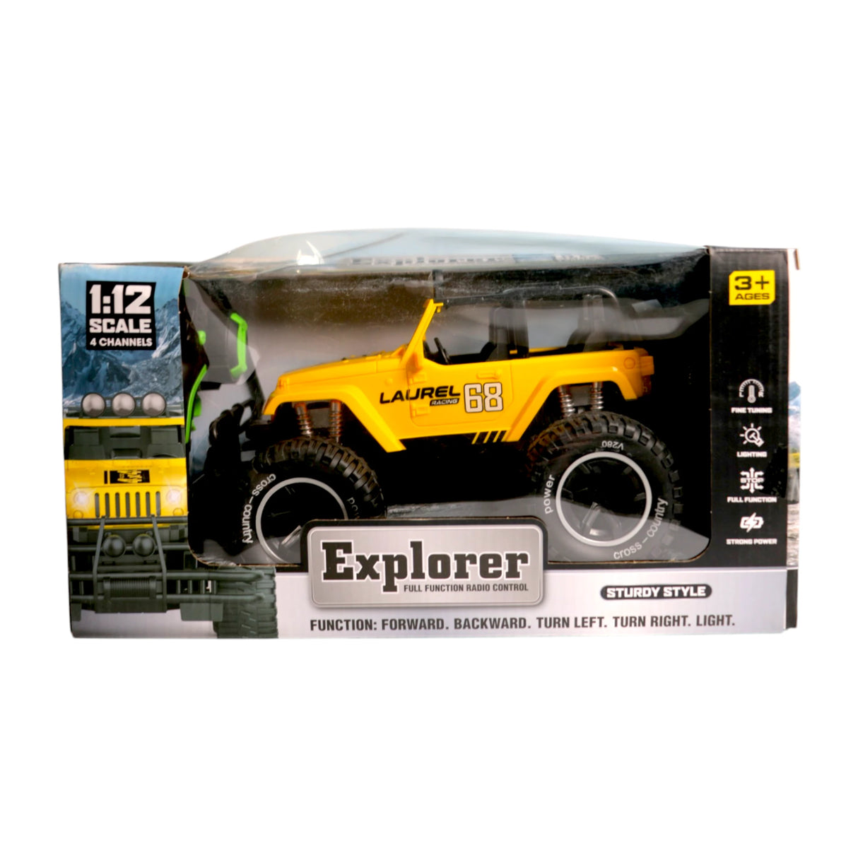 remote control jeep 1:12 chargeable with lights & usb