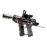 electric music gun with lights & spray