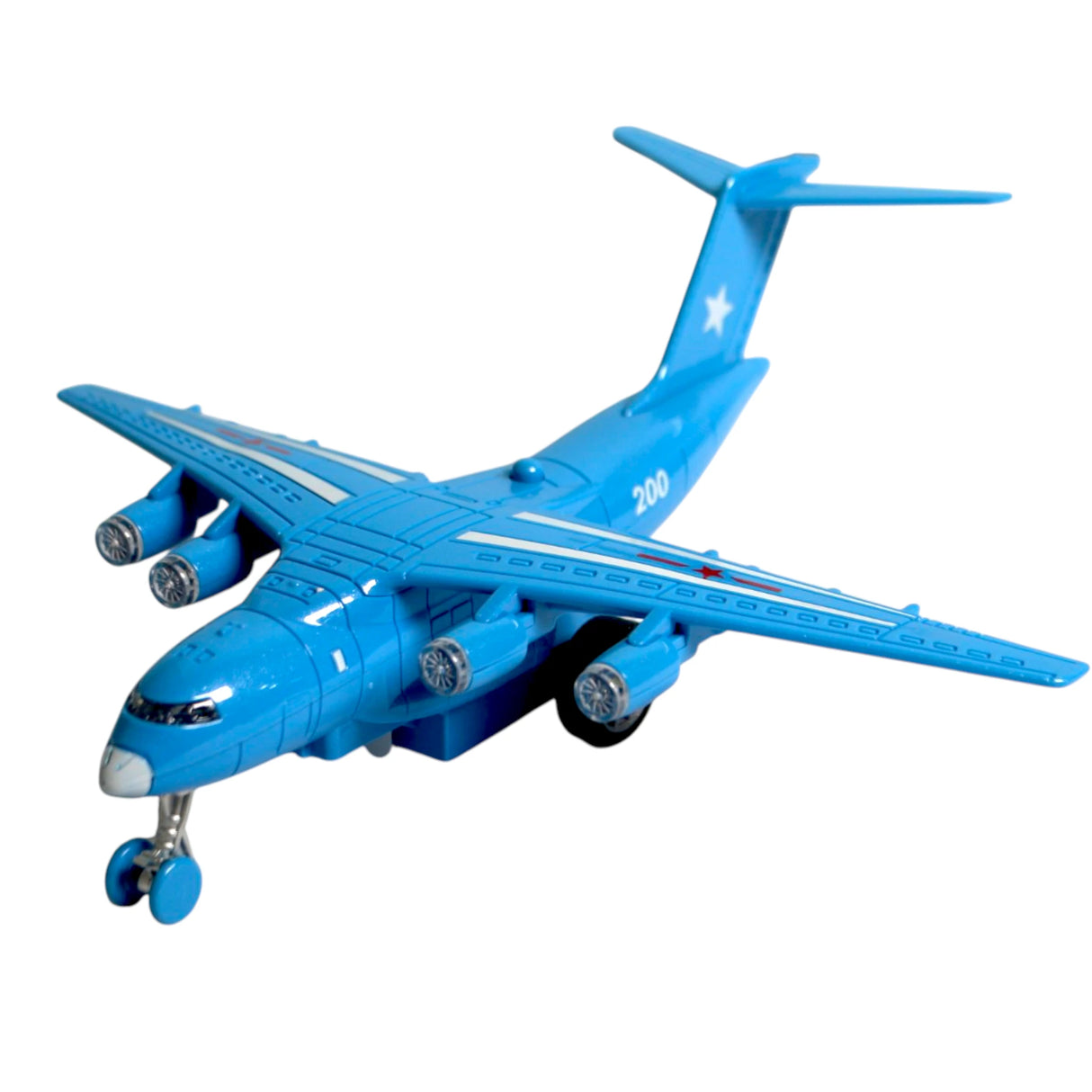 friction military plane with music & lights