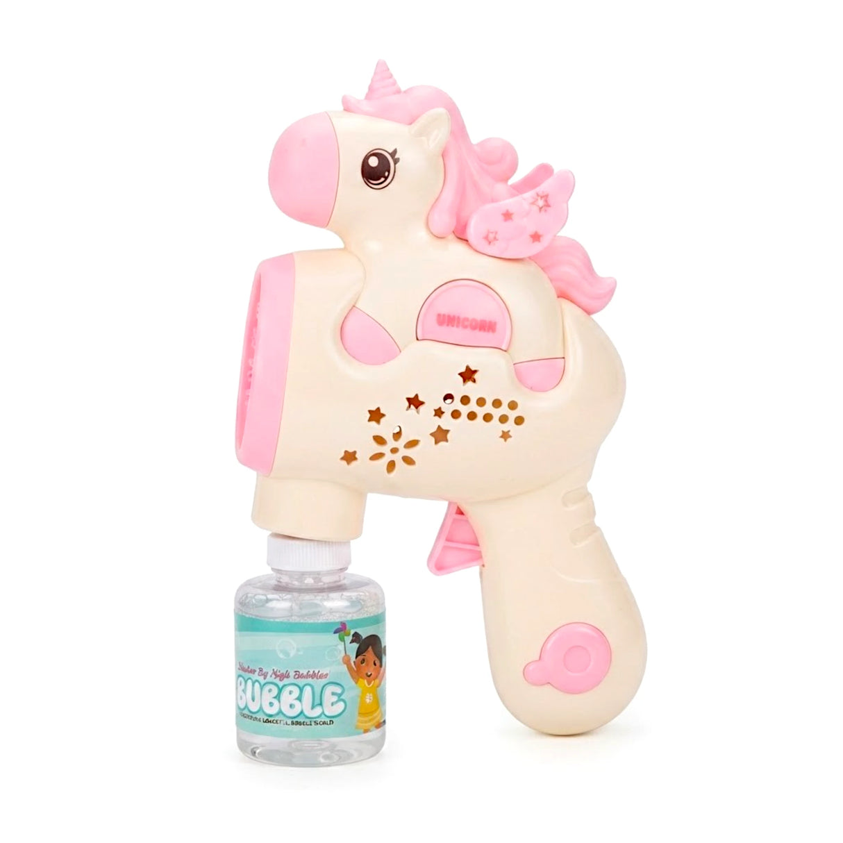 unicorn bubble gun colorful