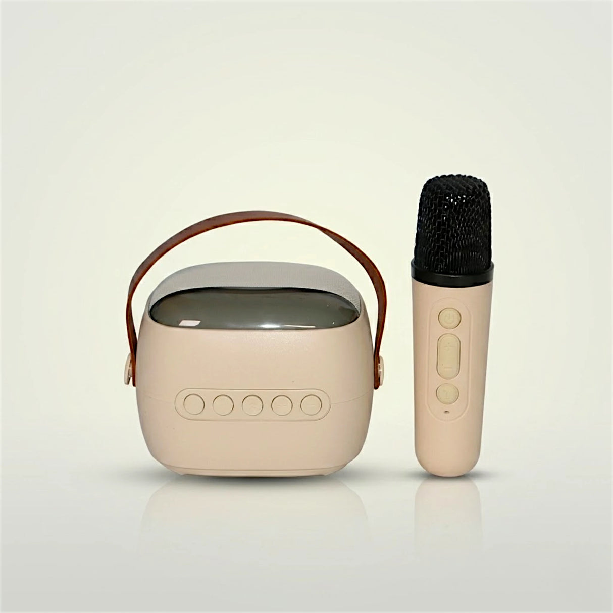 karaoke wireless microphone with bluetooth speaker , led lighths & usb china