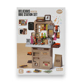 musical kitchen set 64pc with lights 17.5x38.5x61cm