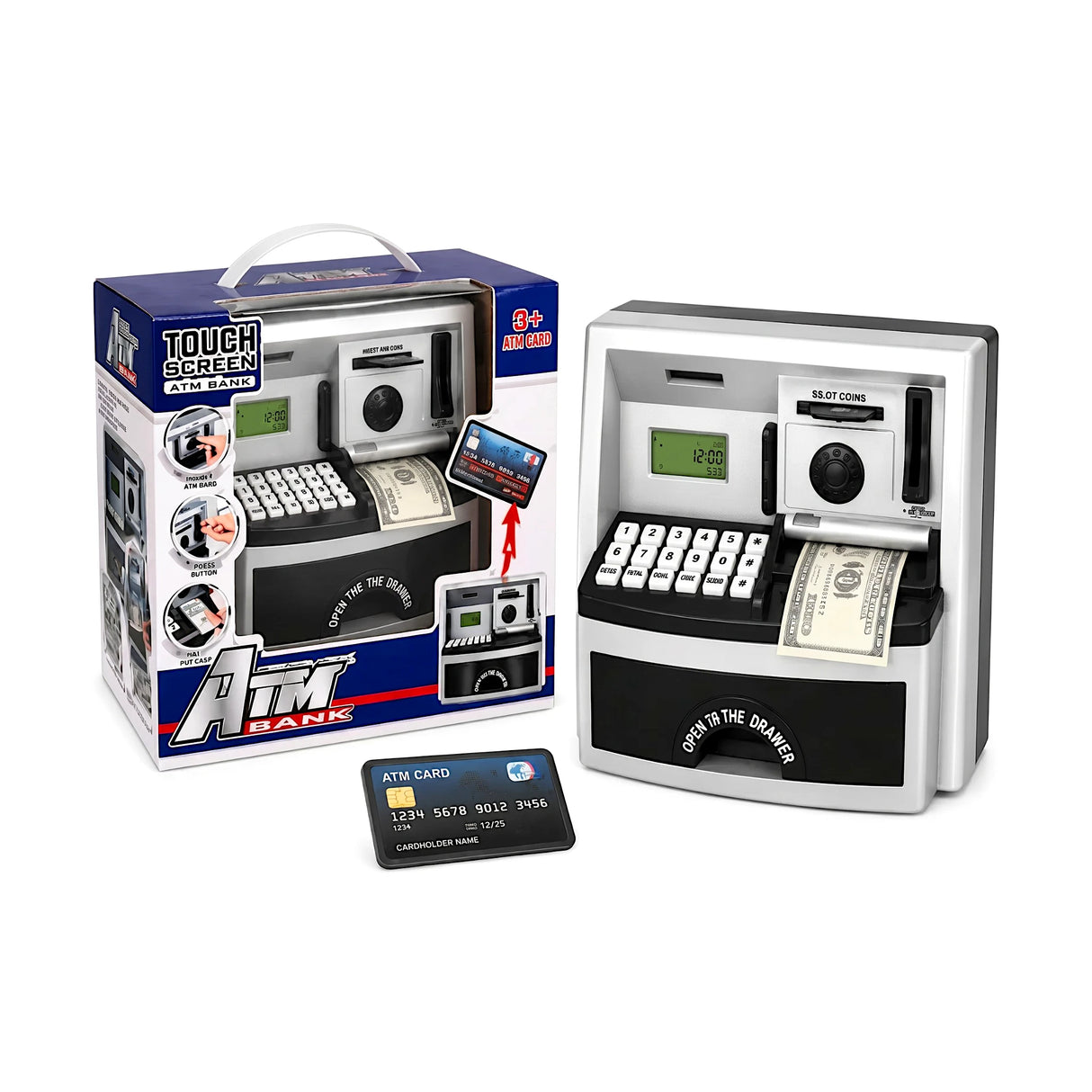 musical money bank with lights