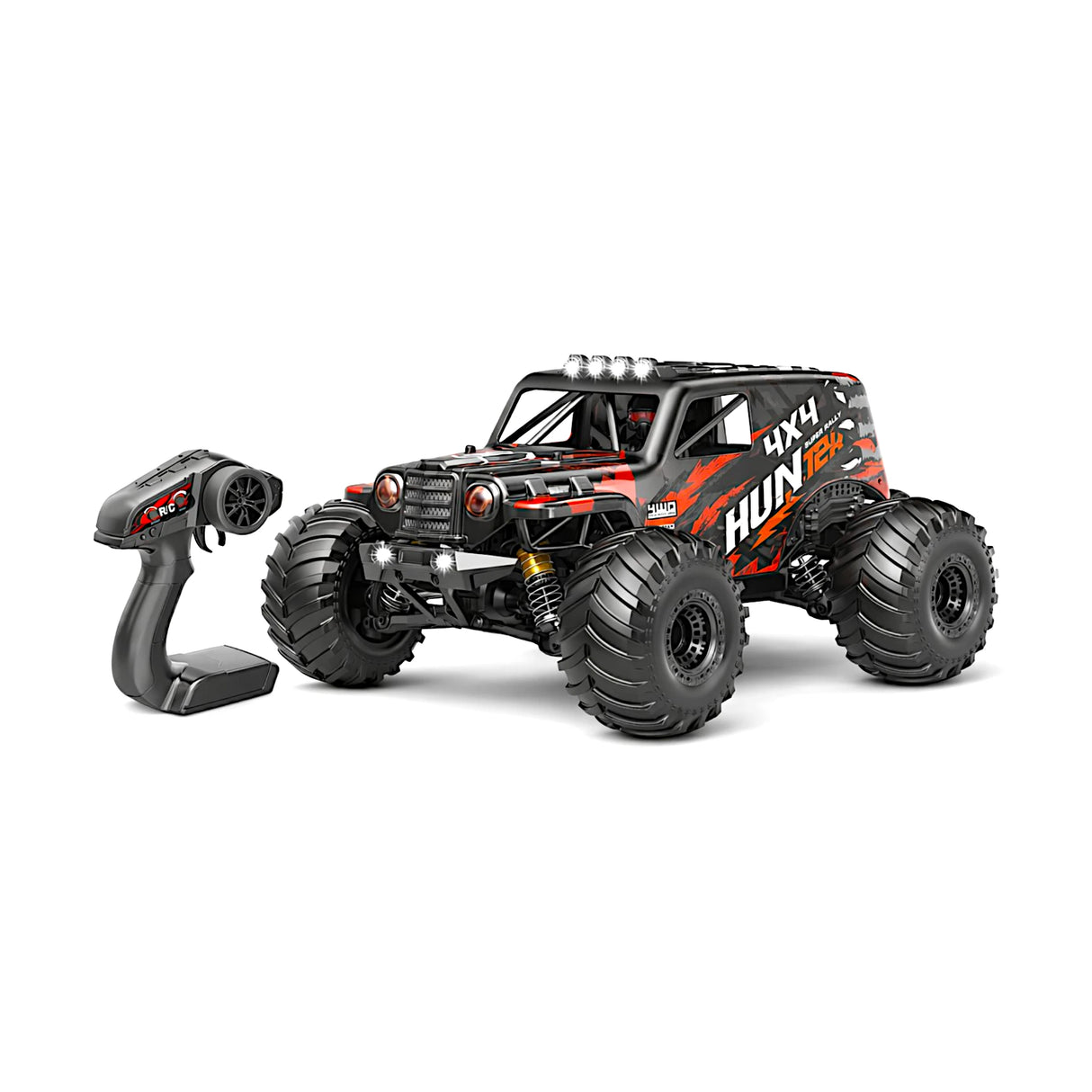 remote control truck v26 water proof 4x4 chargeable with lights & usb 24x34x12cm