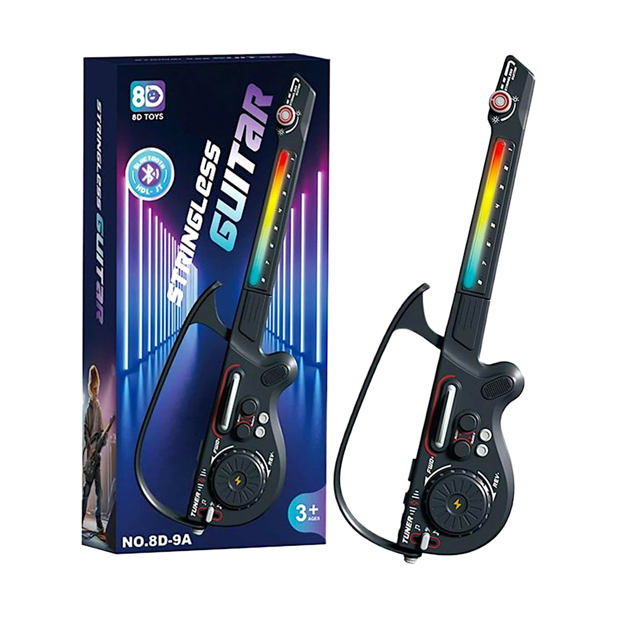 musical guitar with lights , bluetooth & usb