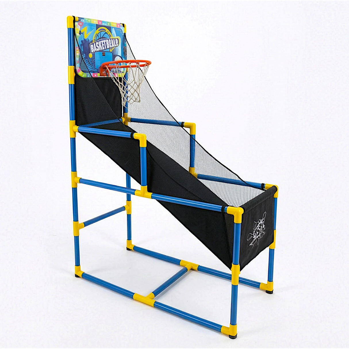 musical basketball set with metal rods &  lights 47x91x142cm