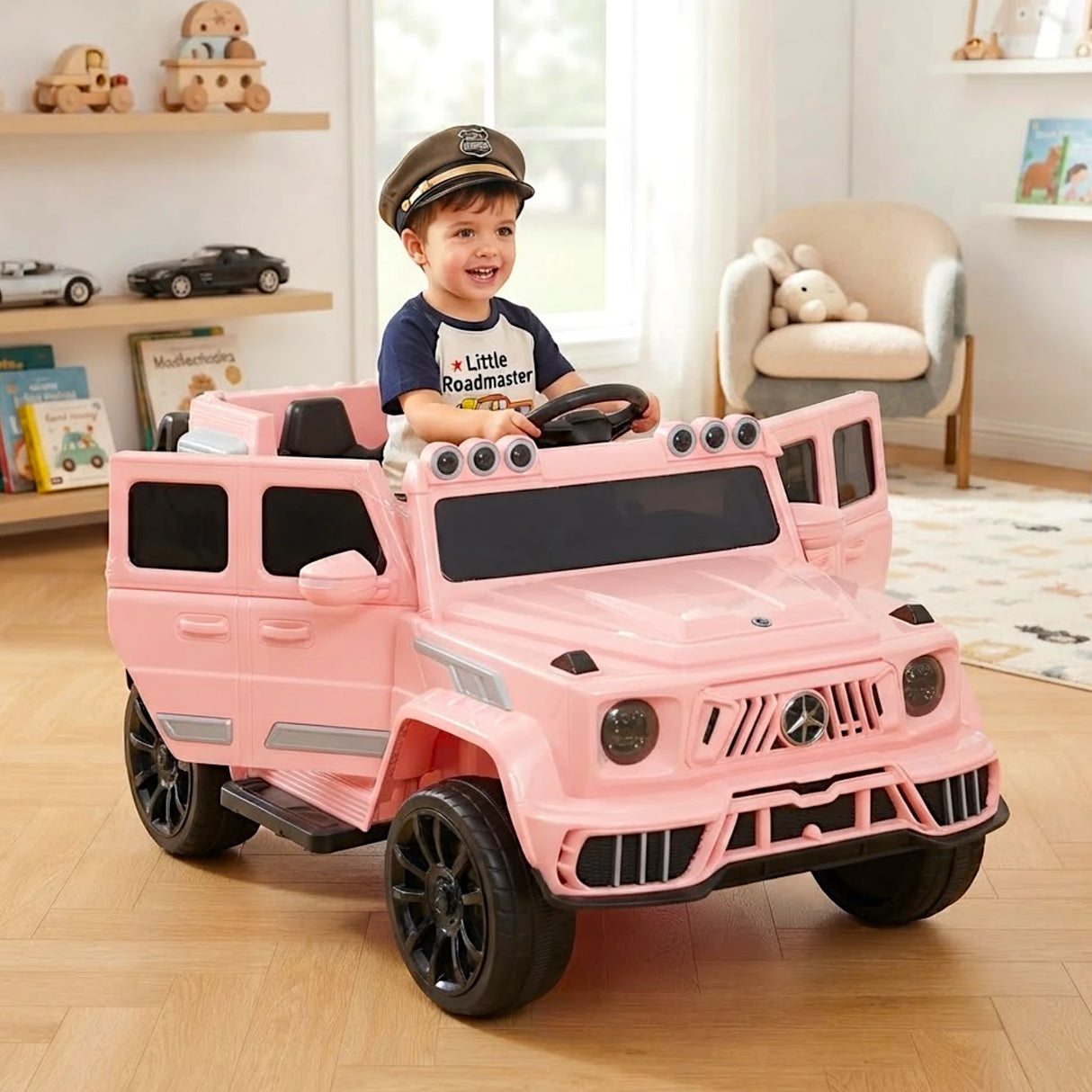 battery jeep mercedes g wagon 6x6 with music , lights & remote china
