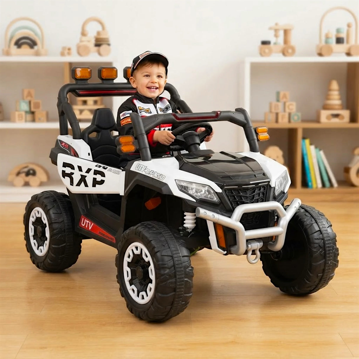 battery jeep large 4x4 with music , lights & remote china