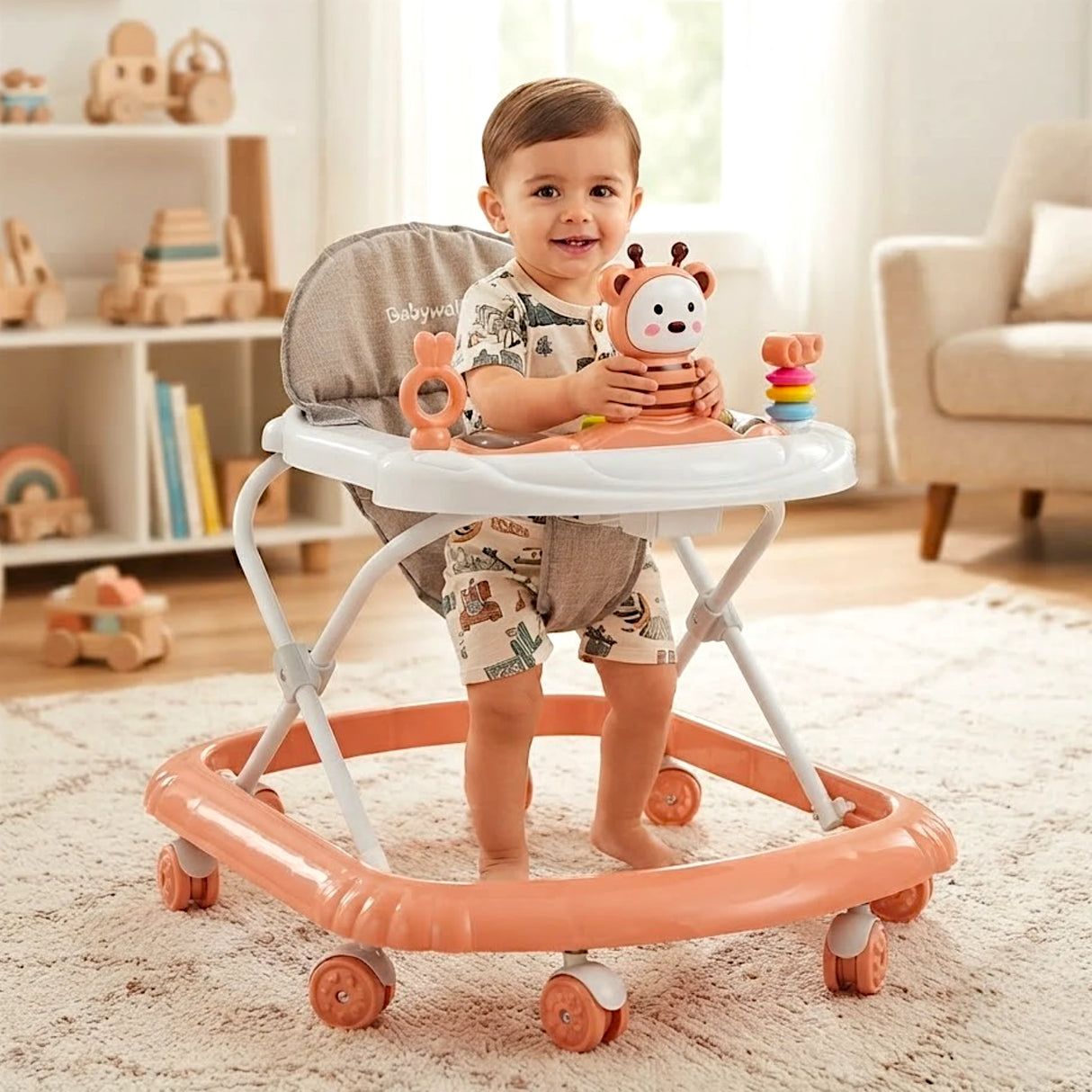 baby walker bee with music & rattle china