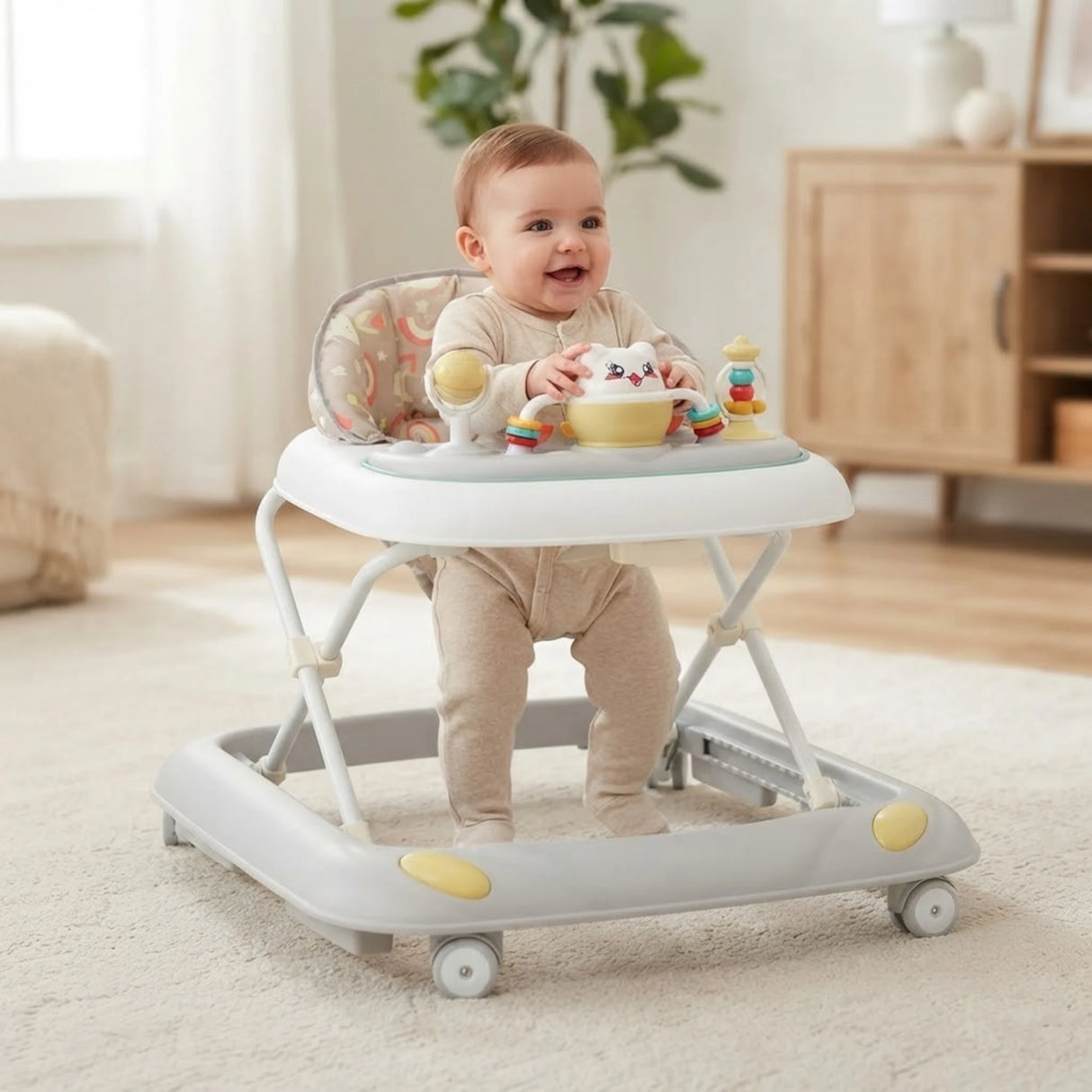 baby walker cat with music & rattles china