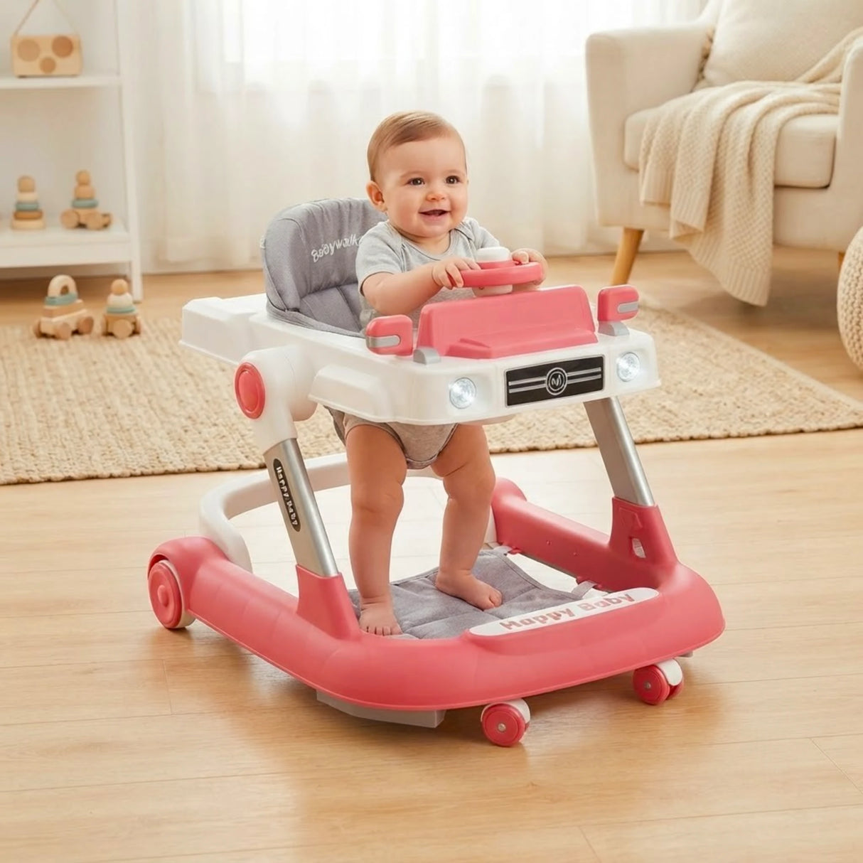 baby walker jeep with music & steering china