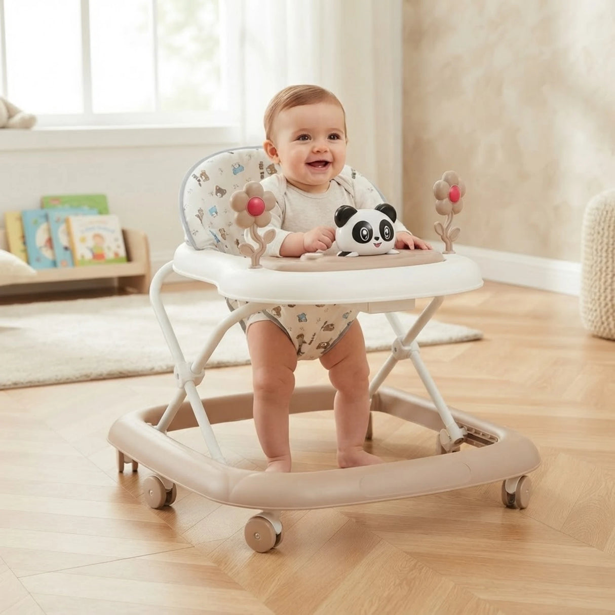 baby walker panda with music & toy china