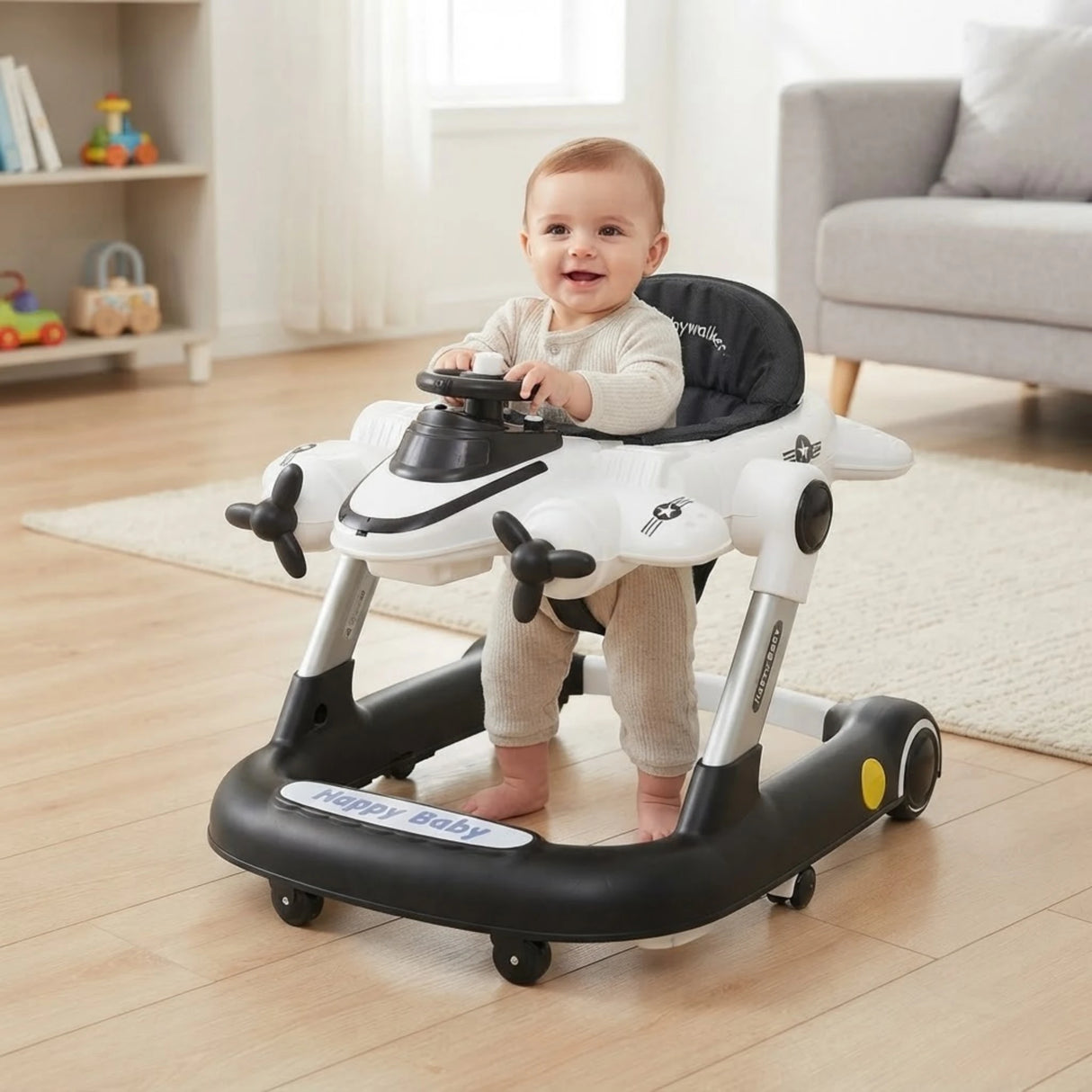 baby walker airplane with music & steering china
