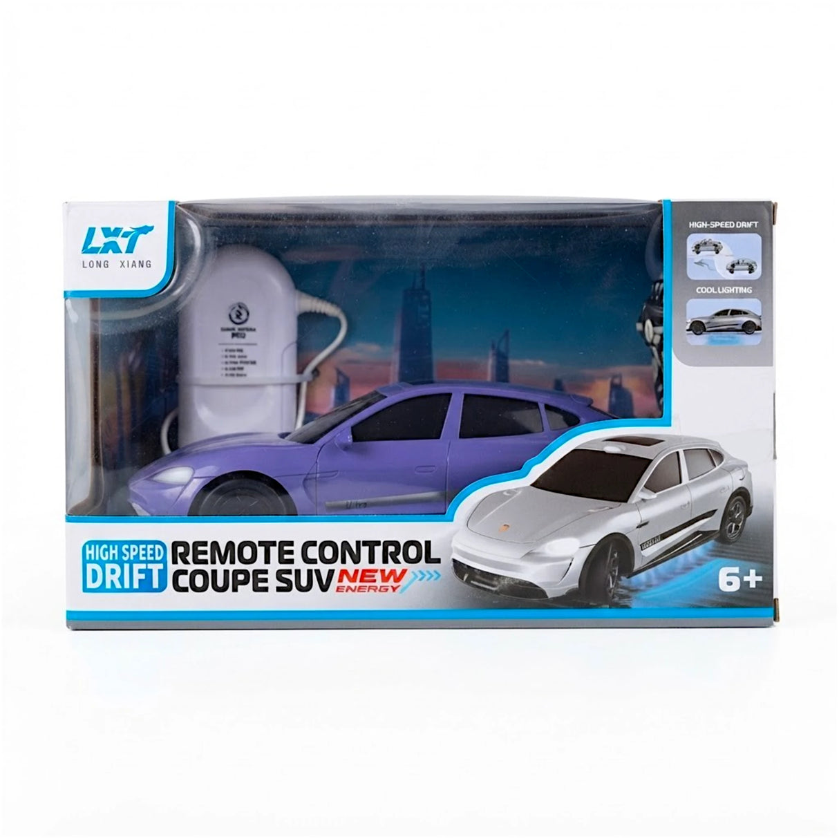 remote control drift car chargeable with lights & usb