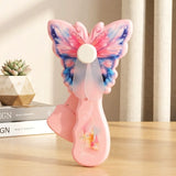 kids butterfly hand fan colorful