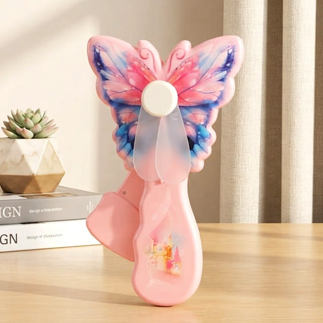 kids butterfly hand fan colorful