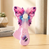 kids butterfly hand fan colorful