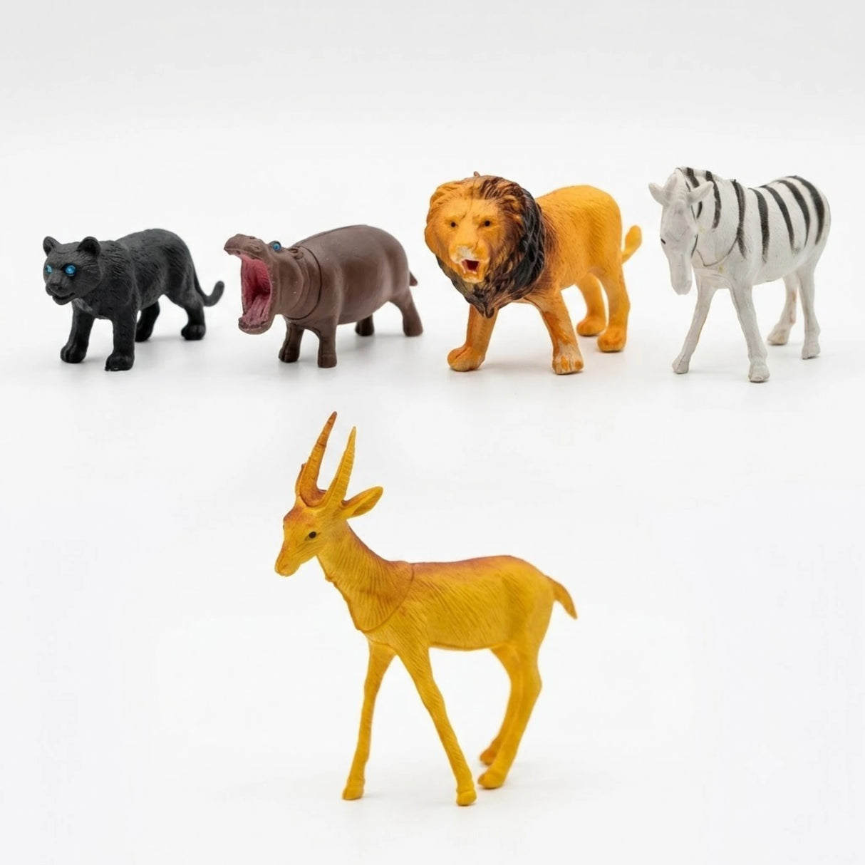 animal set 6pc colorful