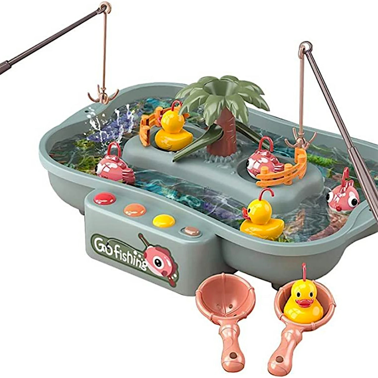 musical fishing game with 20 accessories & lights
