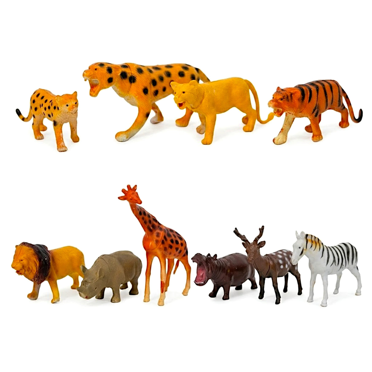 animal set 10pc colorful