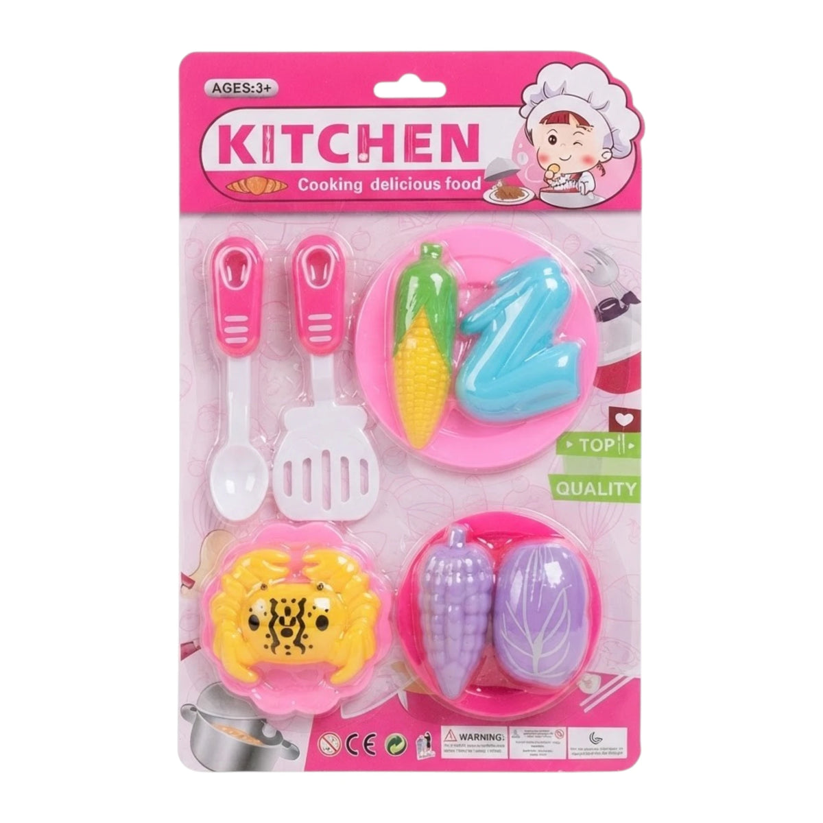kitchen set 5pc colorful