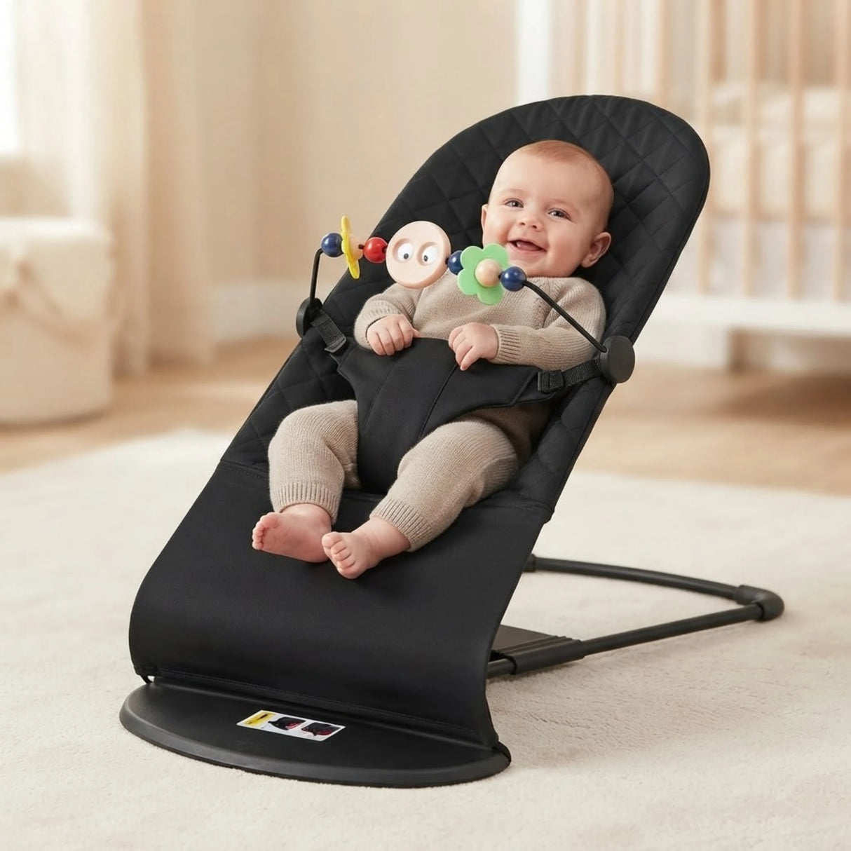 baby rocker metal frame with rattles china