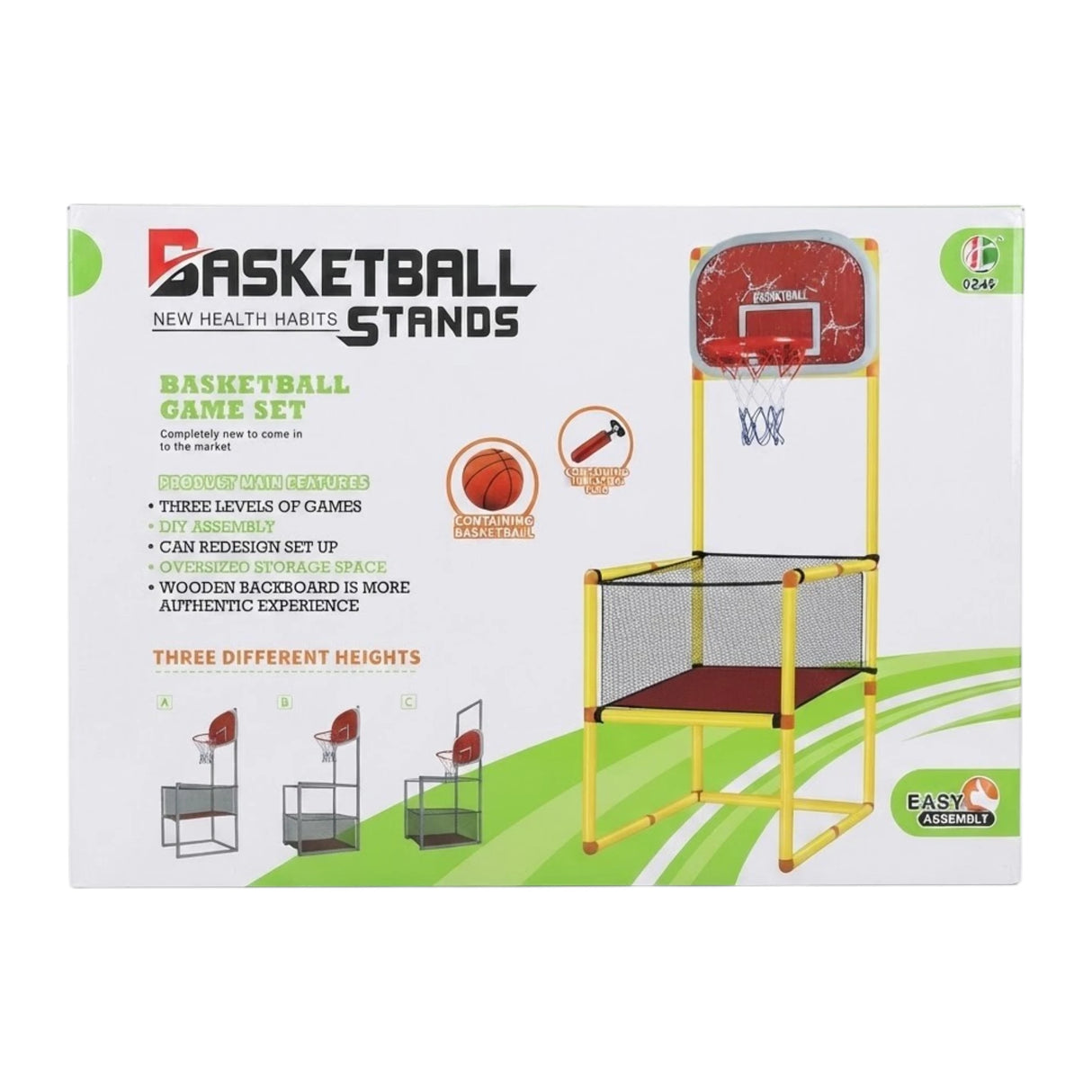 kids basket ball stand set with net 44x57.5x128.5cm china