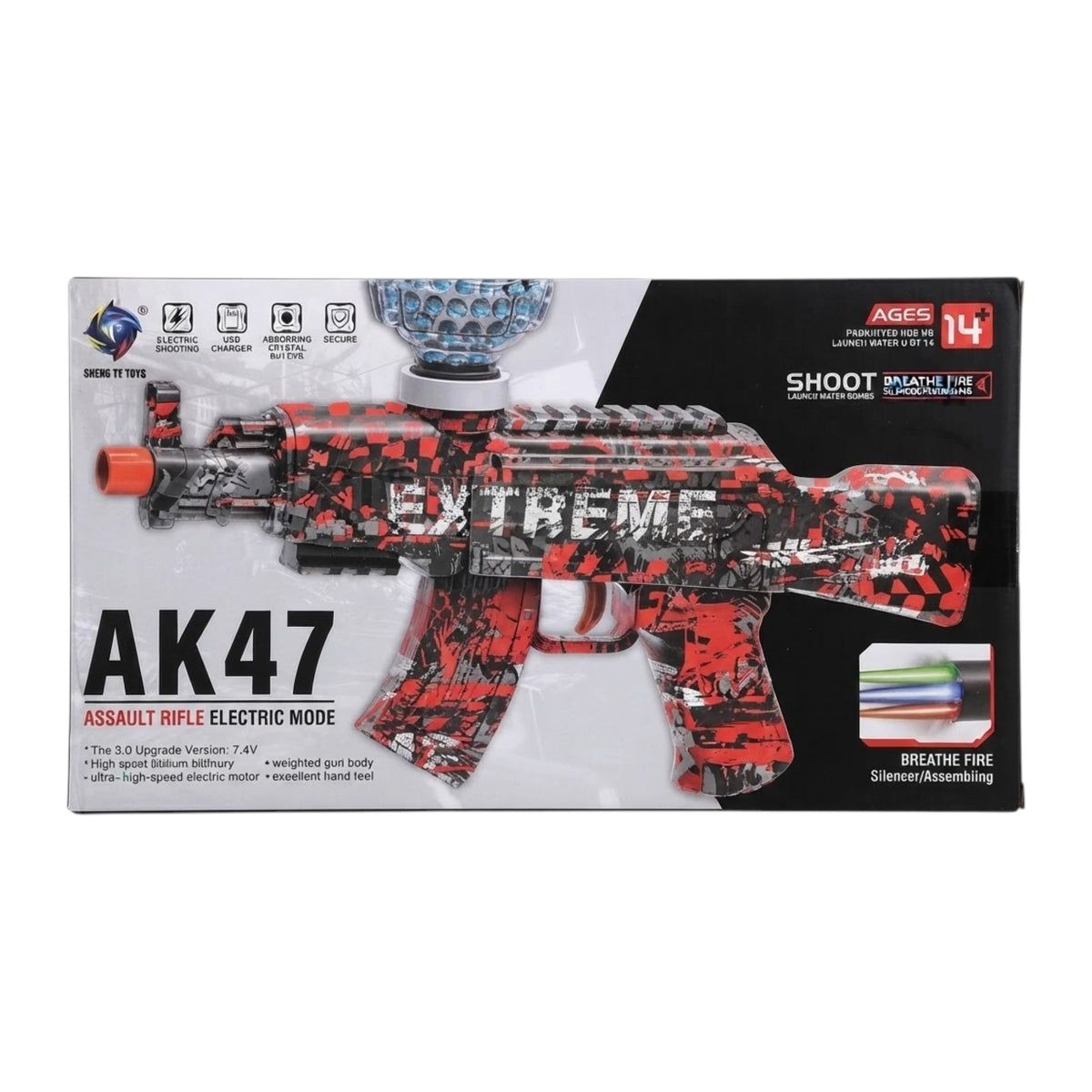 ak47 electric orbeez gun chargeable