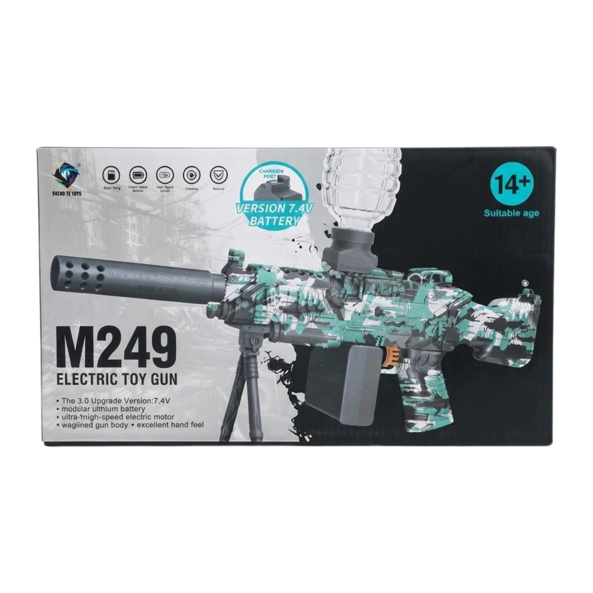 m249 electric gun orbeez chargeable with usb