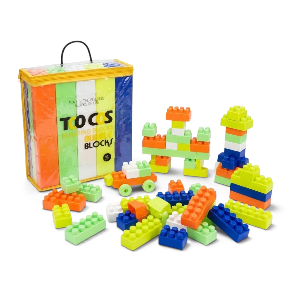 blocks set 60pc colorful