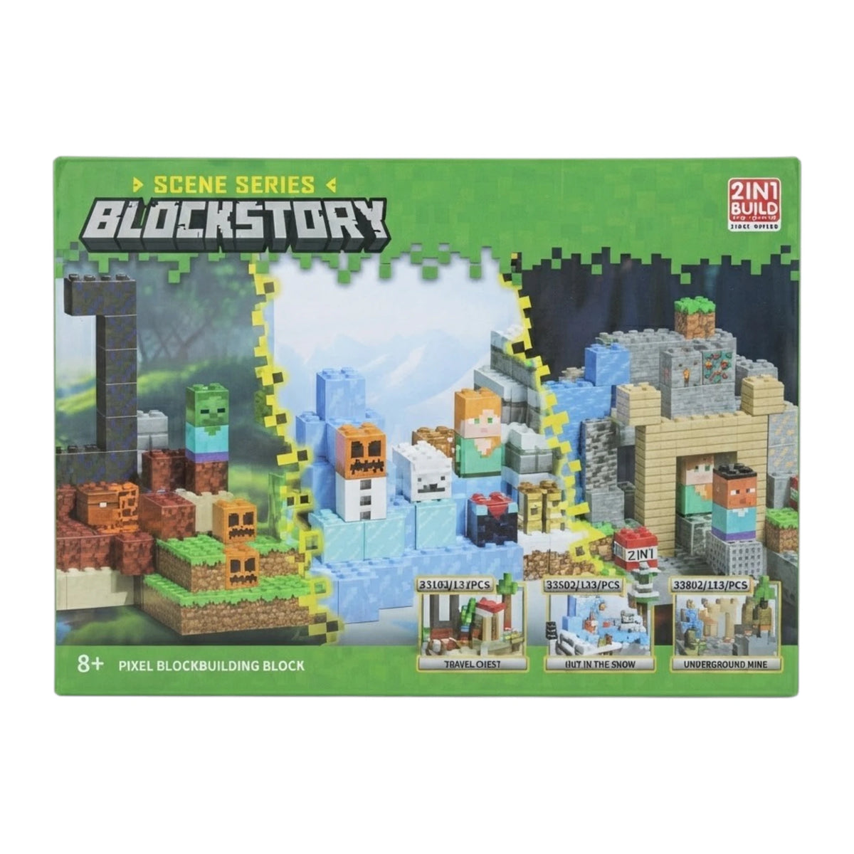 minecraft blocks set 2 in 1