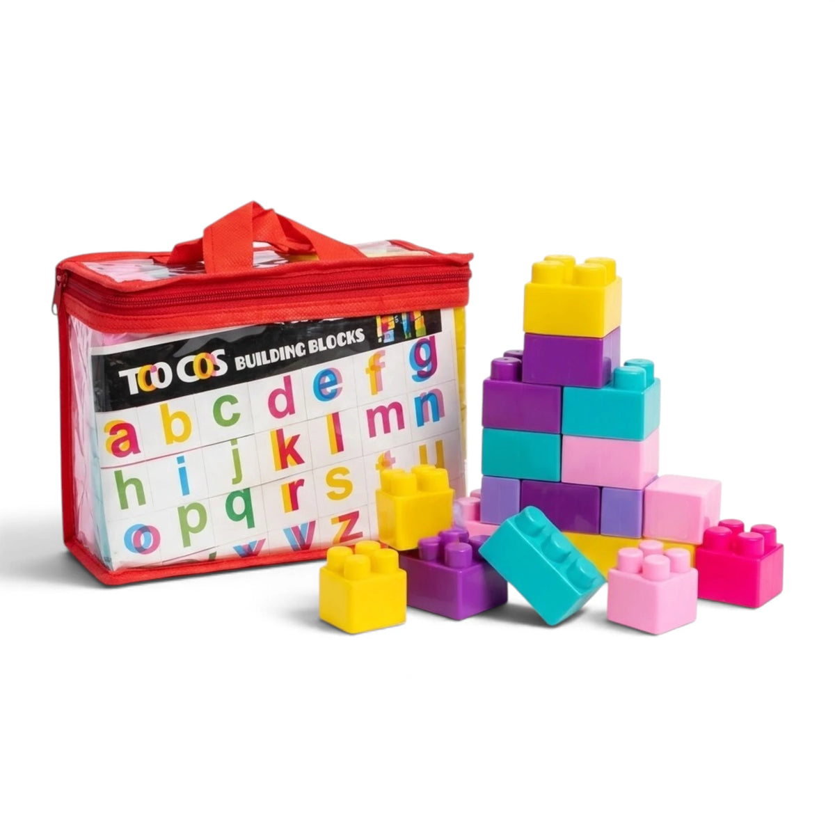 blocks set bag 24pc colorful