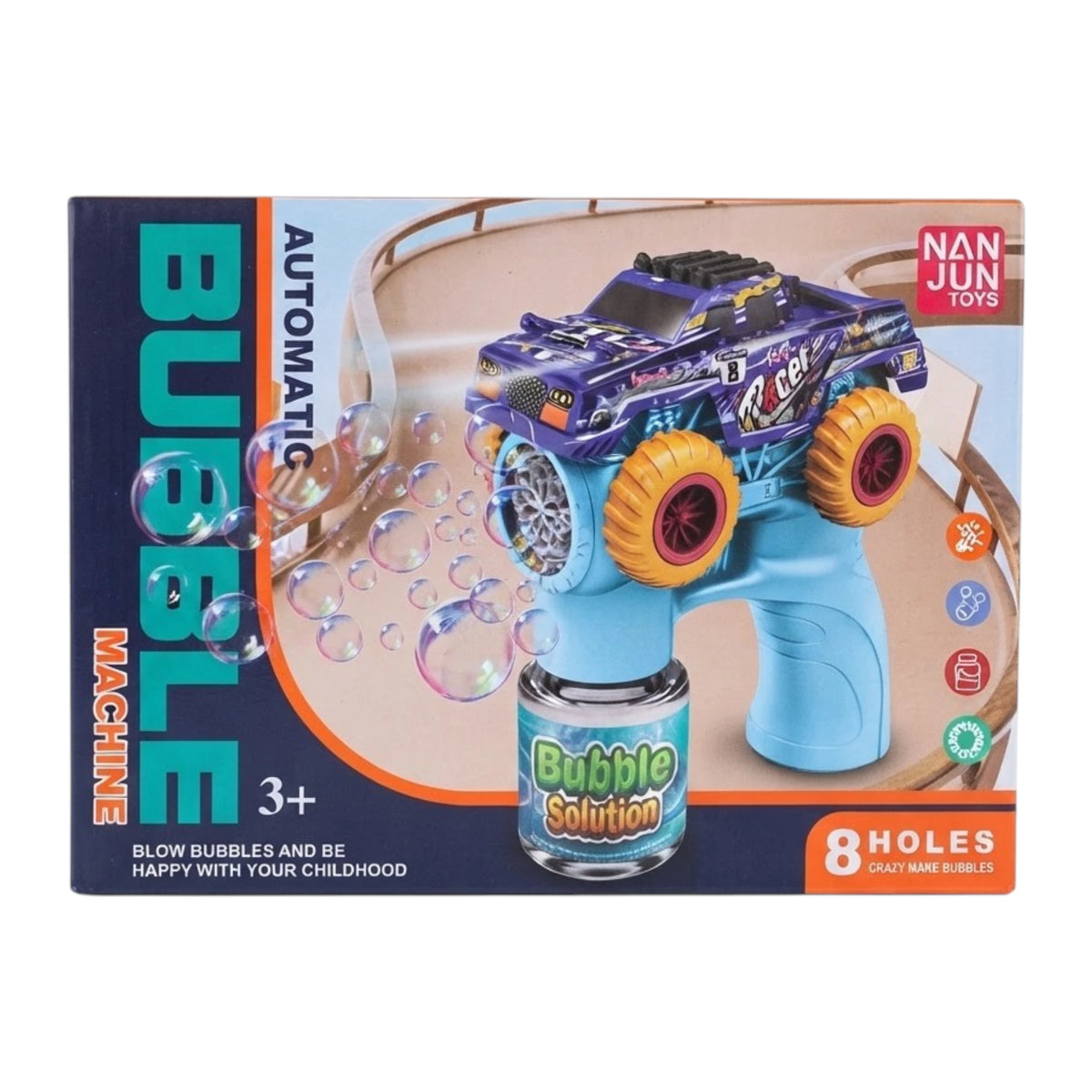 car bubble gun with lights