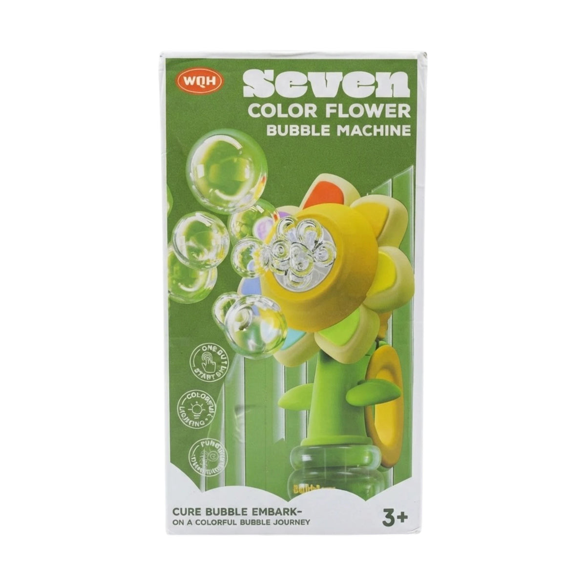 flower bubble machine chargeable with lights