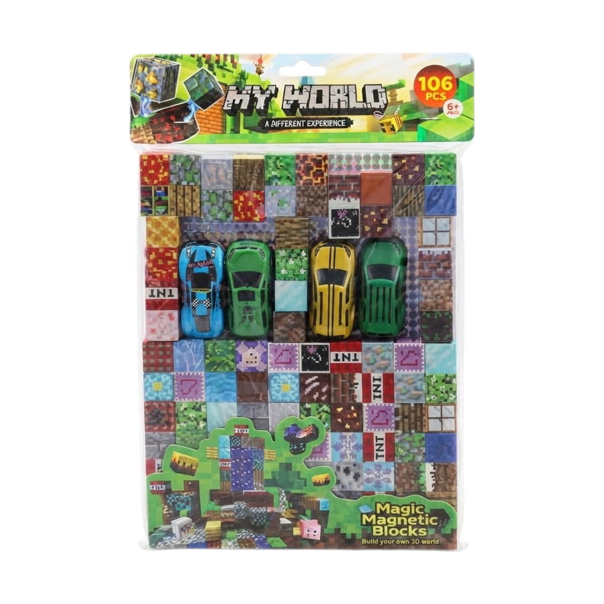 minecraft magnetic blocks 106pc with colorful