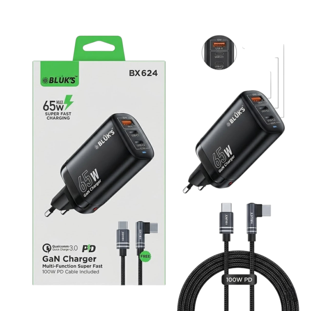 bluks mobile charger bx624