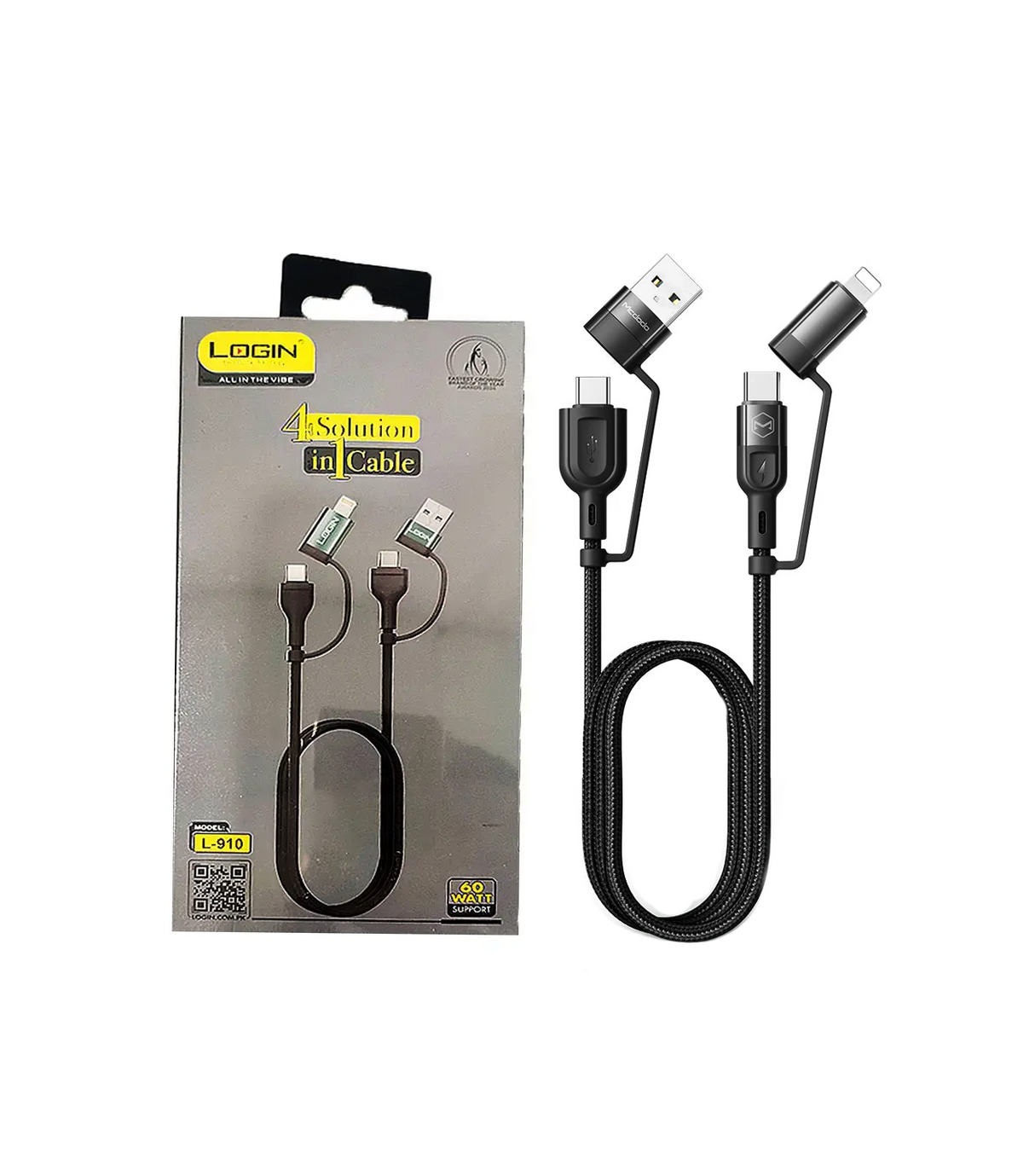 login  data cable 4in1 l-910