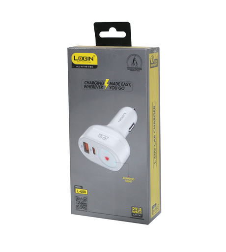 login car charger l-600 22.5w type c